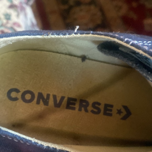 Converse low blue chuck taylors- women’s size 8 European size 39 - Picture 3 of 5